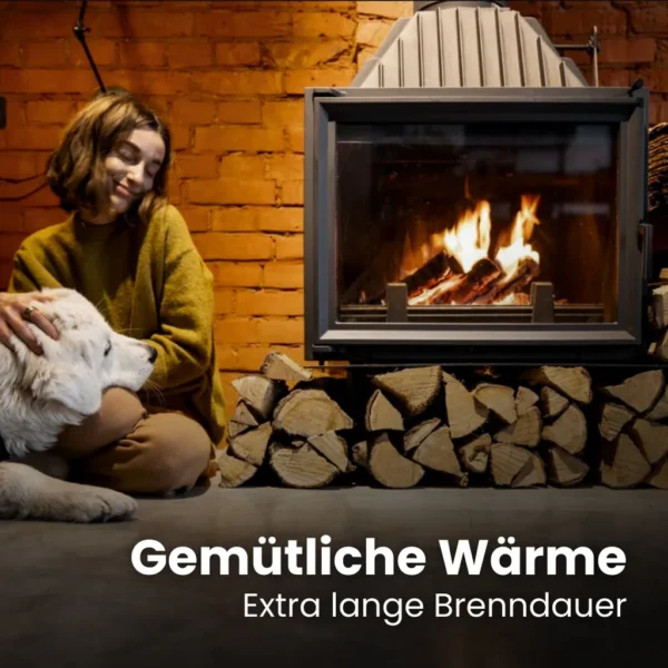 RM PREMIUM Buchen Brennholz | 25cm | kammergetrocknet | auf Palette | 500kg | Kaminholz | 1,6 SRM – Image 3