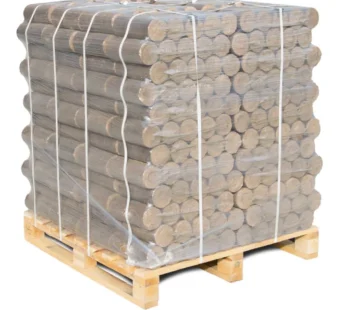 PREMIUM Hartholz Holzbriketts rund 96x10kg Briketts, 960kg Palette