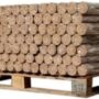 Verdichtet Holz – 1/2 Palette mit 1500 kg