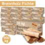 Brennholz Fichte Kaminholz 5-500 kg Holz 30 cm Für Ofen und Kamin Kaminofen Feuerschale Grill Feuerholz Holzscheite Wood Kammergetrocknet Flameup, Menge:500 kg (0.81€/kg)