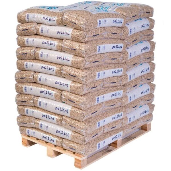 PELLINI Holzpellets ENplus A1 – 66 Säcke à 15 kg (1 Palette)